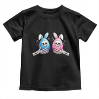 Gothic Easter Gift Toddler T Shirt Skeleton Hands Holding Easter Eggs