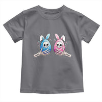 Gothic Easter Gift Toddler T Shirt Skeleton Hands Holding Easter Eggs