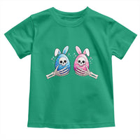 Gothic Easter Gift Toddler T Shirt Skeleton Hands Holding Easter Eggs