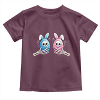 Gothic Easter Gift Toddler T Shirt Skeleton Hands Holding Easter Eggs