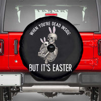 Funny Easter Bunny Skeleton Spare Tire Cover Dead Inside But It Is Easter