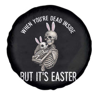 Funny Easter Bunny Skeleton Spare Tire Cover Dead Inside But It Is Easter