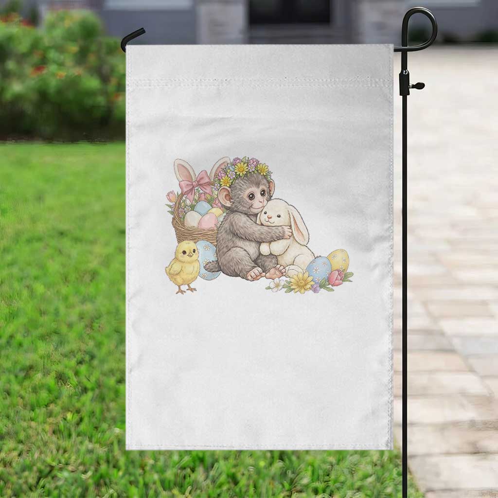 Cute Punch Baby Monkey Easter Garden Flag Funny Animal Gift