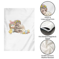 Cute Punch Baby Monkey Easter Garden Flag Funny Animal Gift