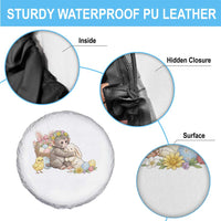 Cute Punch Baby Monkey Easter Spare Tire Cover Funny Animal Gift