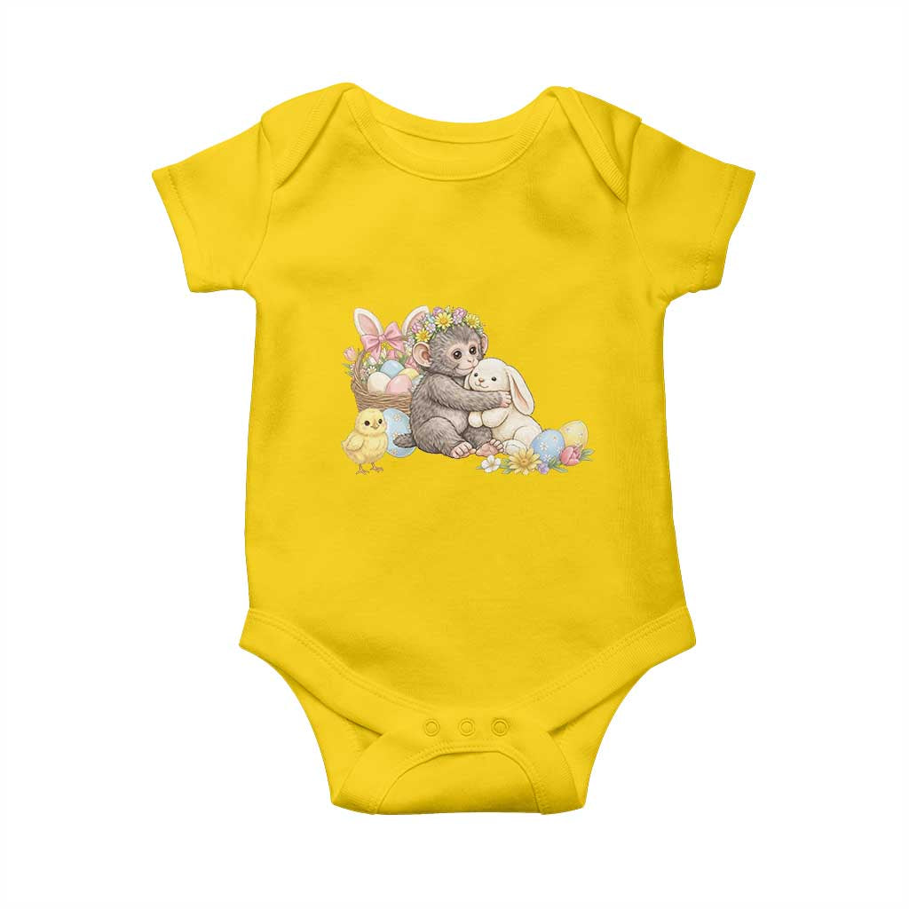 Cute Punch Baby Monkey Easter Baby Onesie Funny Animal Gift