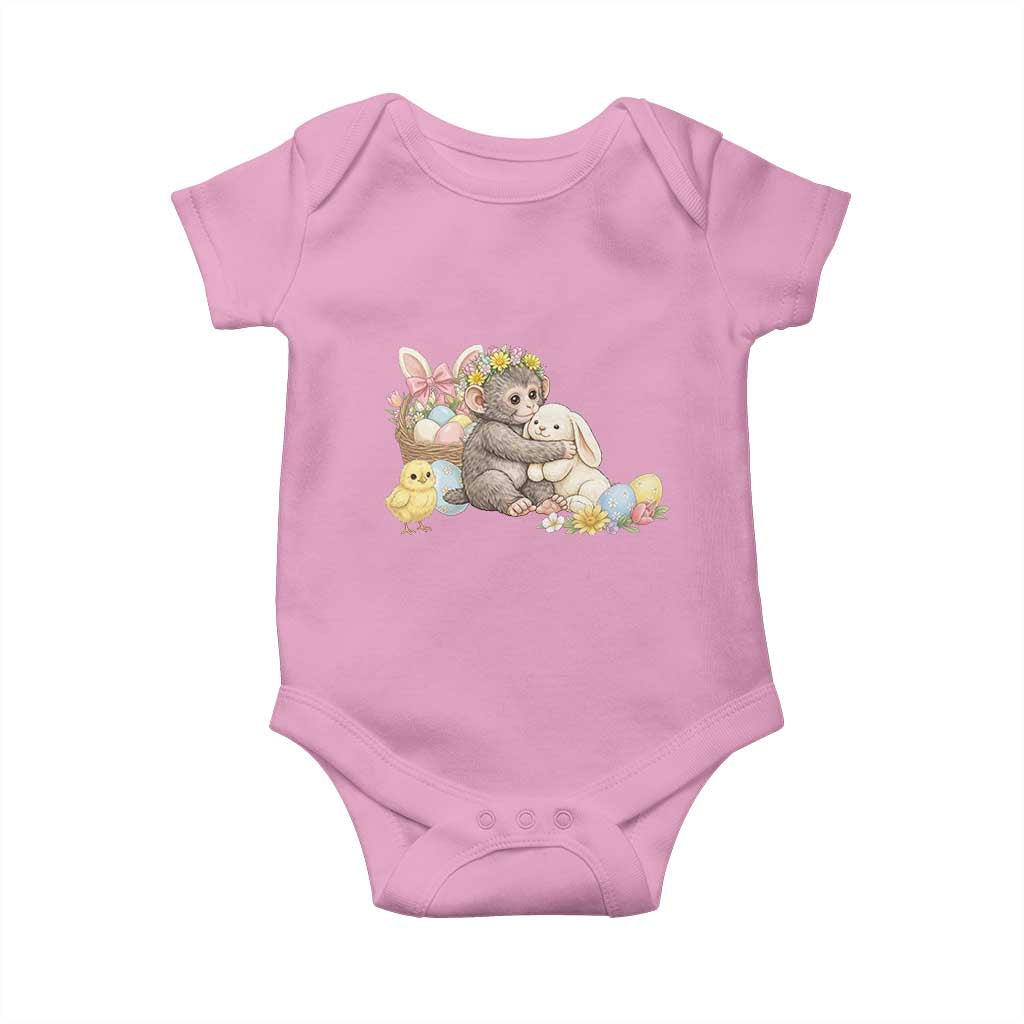 Cute Punch Baby Monkey Easter Baby Onesie Funny Animal Gift