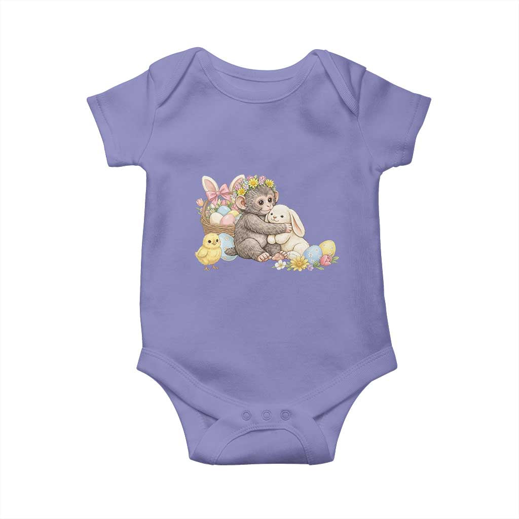 Cute Punch Baby Monkey Easter Baby Onesie Funny Animal Gift