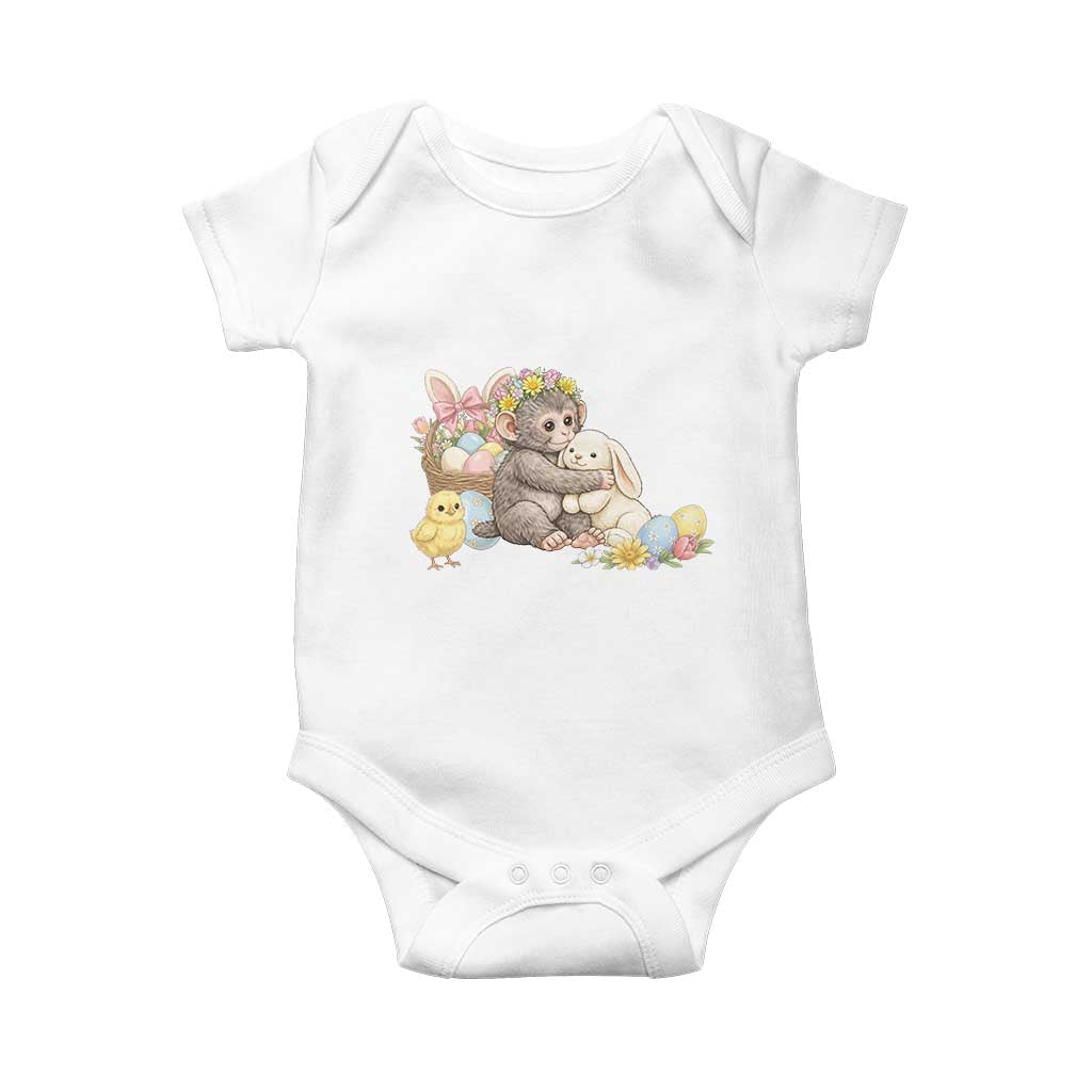 Cute Punch Baby Monkey Easter Baby Onesie Funny Animal Gift