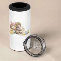 Cute Punch Baby Monkey Easter 4 in 1 Can Cooler Tumbler Funny Animal Gift