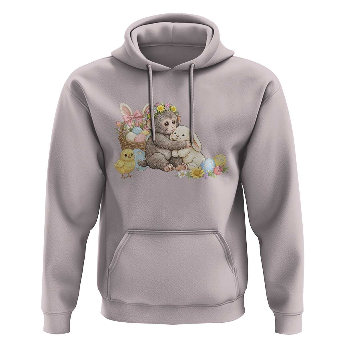 Cute Punch Baby Monkey Easter Hoodie Funny Animal Gift
