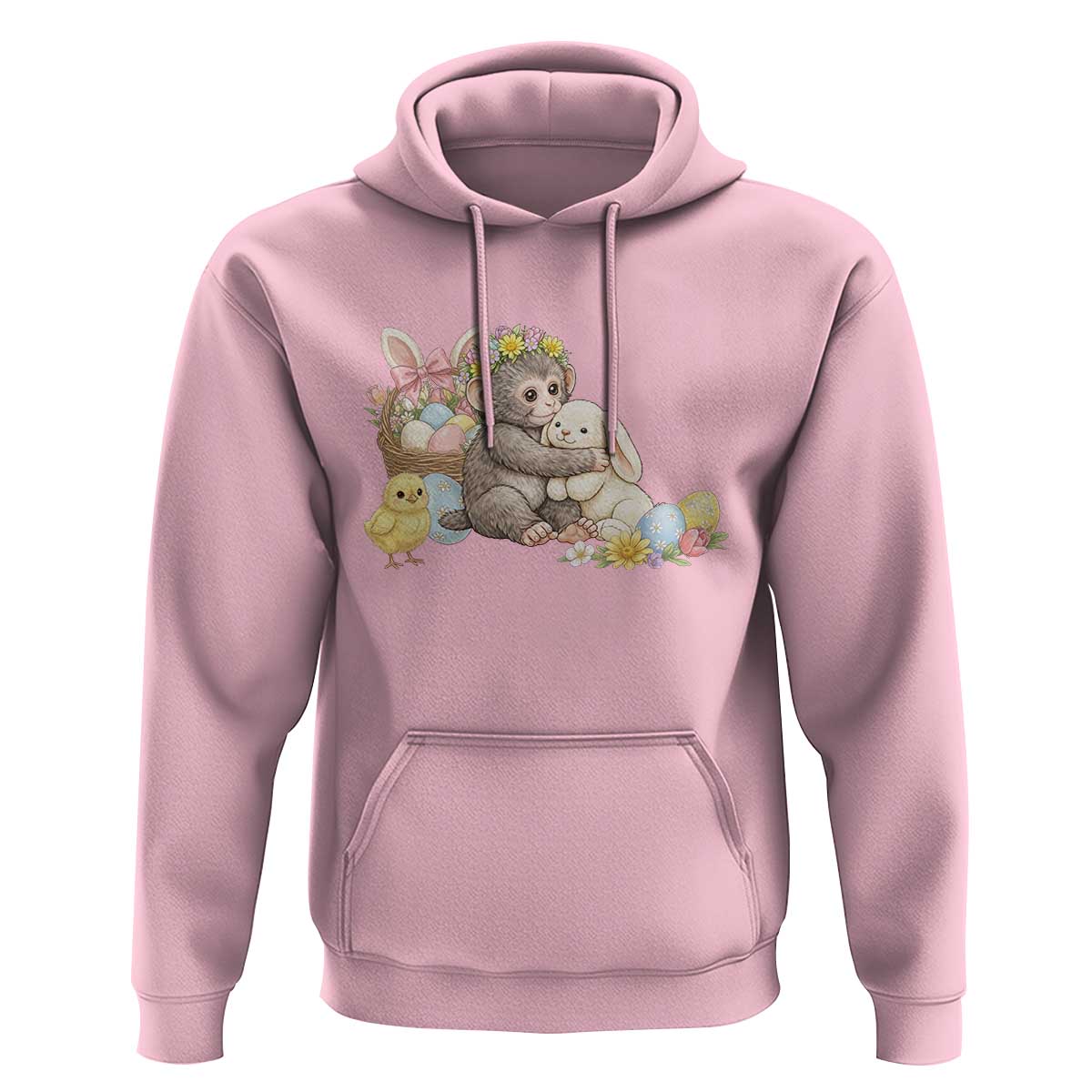 Cute Punch Baby Monkey Easter Hoodie Funny Animal Gift