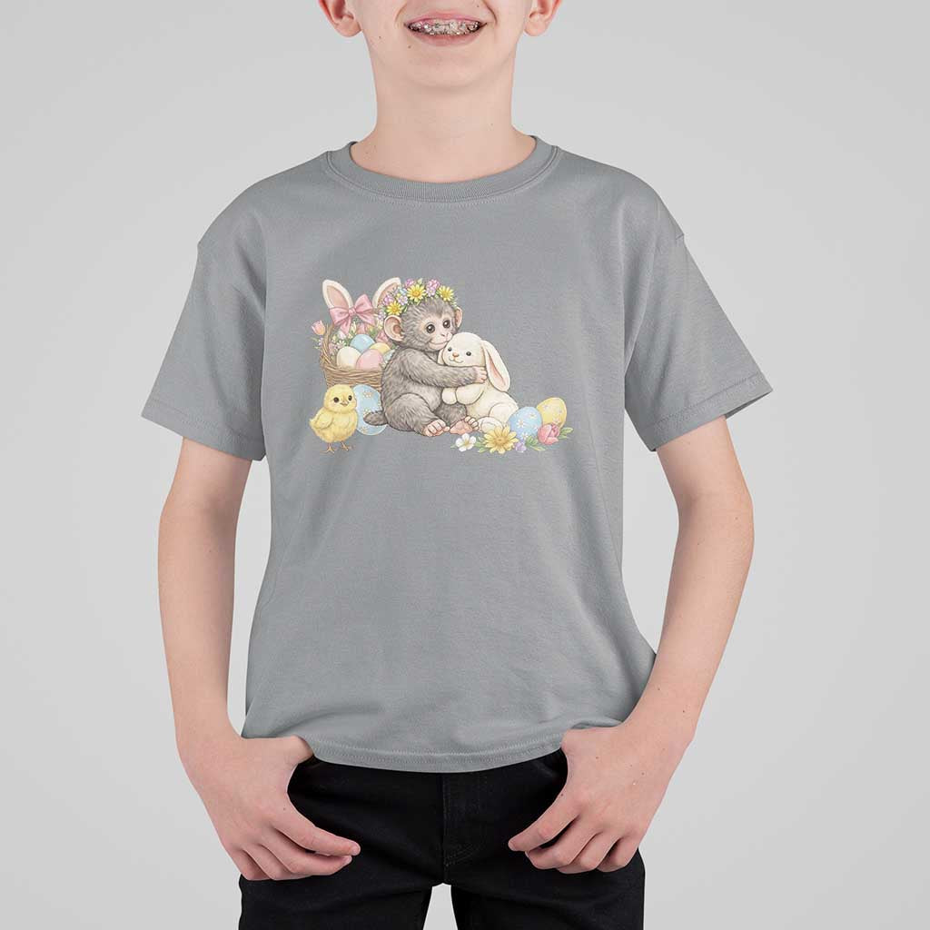 Cute Punch Baby Monkey Easter T Shirt For Kid Funny Animal Gift