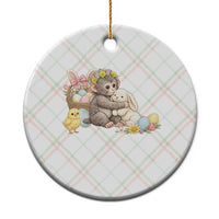 Cute Punch Baby Monkey Easter Ceramic Ornament Funny Animal Gift