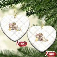 Cute Punch Baby Monkey Easter Ceramic Ornament Funny Animal Gift