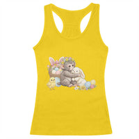 Cute Punch Baby Monkey Easter Racerback Tank Top Funny Animal Gift