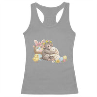 Cute Punch Baby Monkey Easter Racerback Tank Top Funny Animal Gift