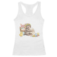 Cute Punch Baby Monkey Easter Racerback Tank Top Funny Animal Gift