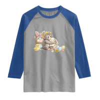 Cute Punch Baby Monkey Easter Raglan Shirt Funny Animal Gift