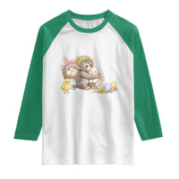 Cute Punch Baby Monkey Easter Raglan Shirt Funny Animal Gift