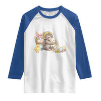 Cute Punch Baby Monkey Easter Raglan Shirt Funny Animal Gift