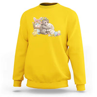 Cute Punch Baby Monkey Easter Sweatshirt Funny Animal Gift