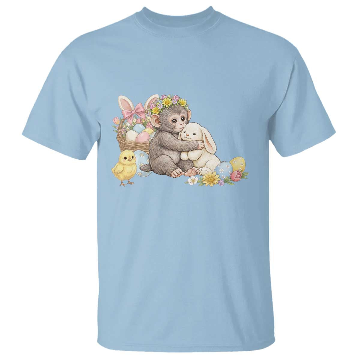 Cute Punch Baby Monkey Easter T Shirt Funny Animal Gift