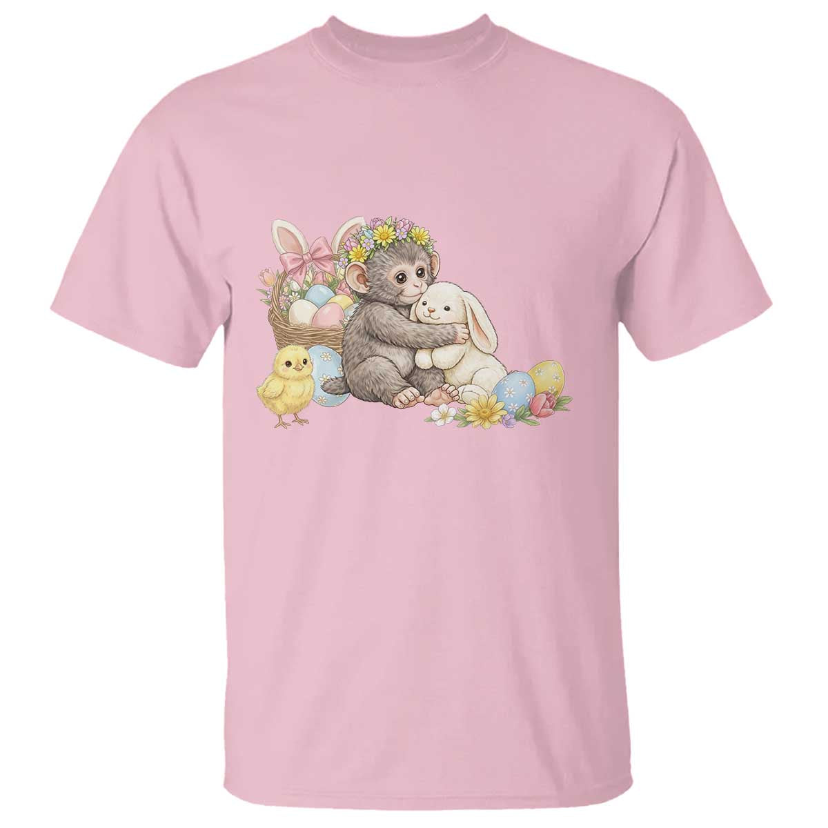 Cute Punch Baby Monkey Easter T Shirt Funny Animal Gift