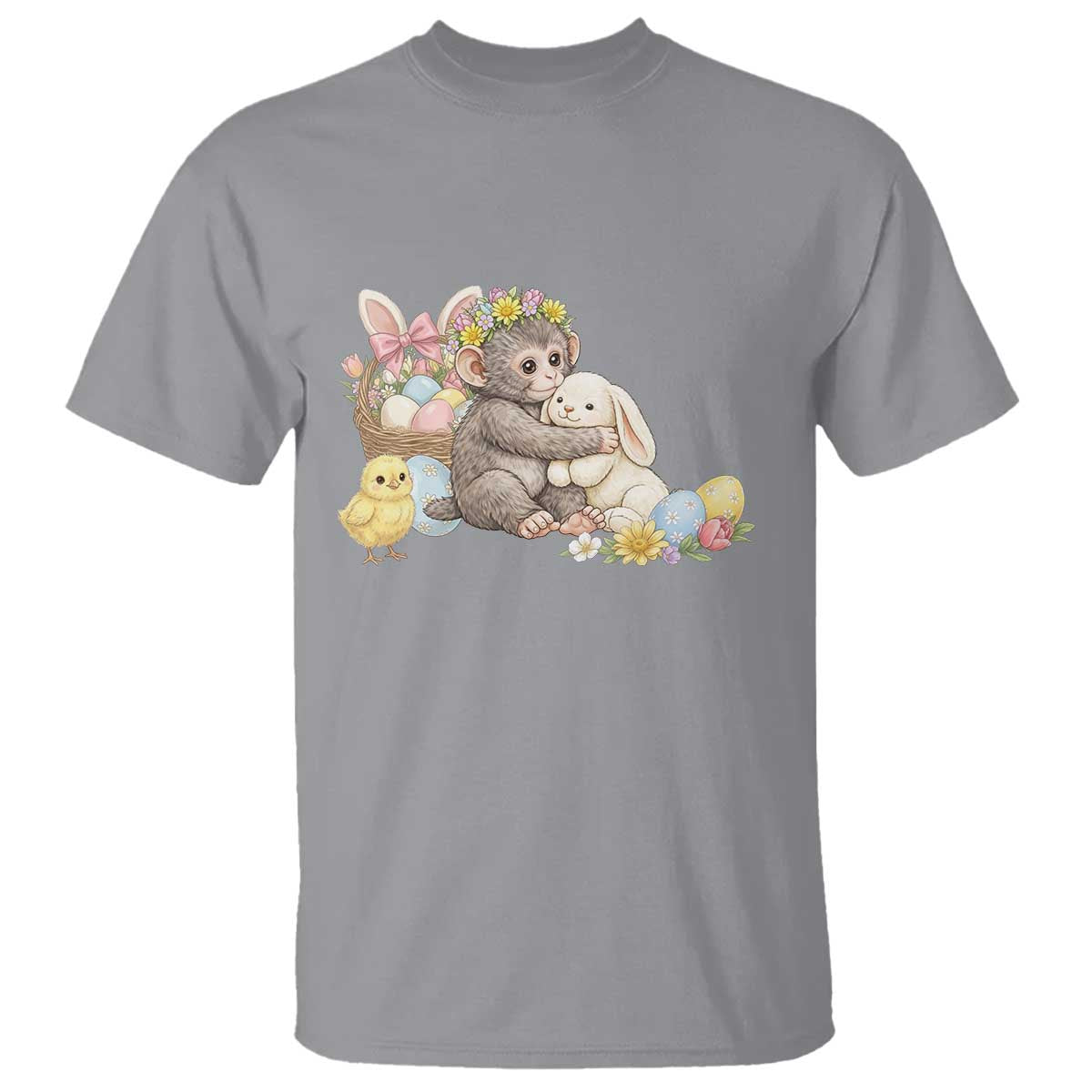 Cute Punch Baby Monkey Easter T Shirt Funny Animal Gift
