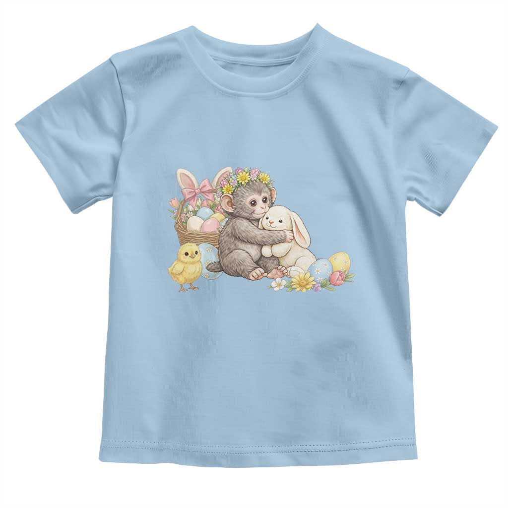 Cute Punch Baby Monkey Easter Toddler T Shirt Funny Animal Gift
