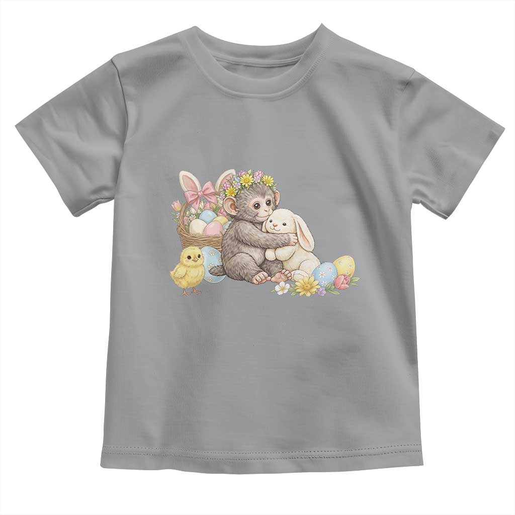 Cute Punch Baby Monkey Easter Toddler T Shirt Funny Animal Gift