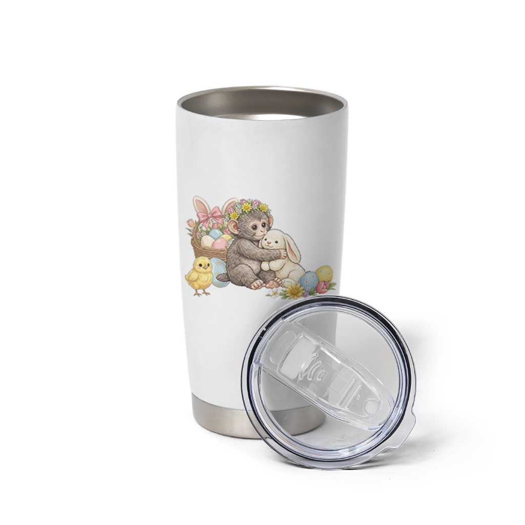 Cute Punch Baby Monkey Easter Tumbler Cup Funny Animal Gift