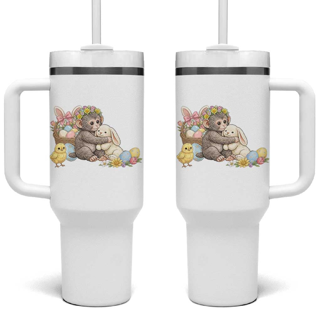 Cute Punch Baby Monkey Easter Tumbler With Handle Funny Animal Gift