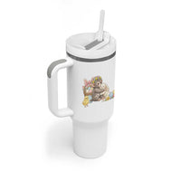 Cute Punch Baby Monkey Easter Tumbler With Handle Funny Animal Gift