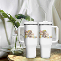 Cute Punch Baby Monkey Easter Tumbler With Handle Funny Animal Gift