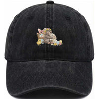 Cute Punch Baby Monkey Easter Washed Cotton Baseball Cap Funny Animal Gift