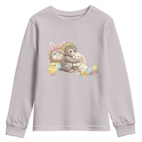 Cute Punch Baby Monkey Easter Youth Sweatshirt Funny Animal Gift