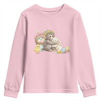Cute Punch Baby Monkey Easter Youth Sweatshirt Funny Animal Gift