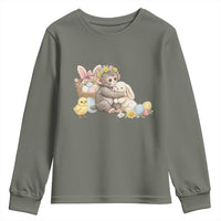 Cute Punch Baby Monkey Easter Youth Sweatshirt Funny Animal Gift