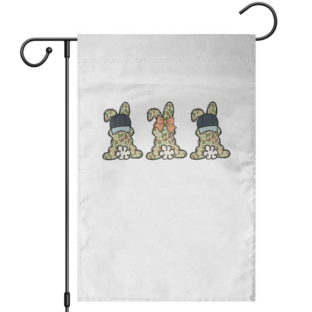 Camo Easter Bunny Garden Flag Funny Hunter Easter Gift