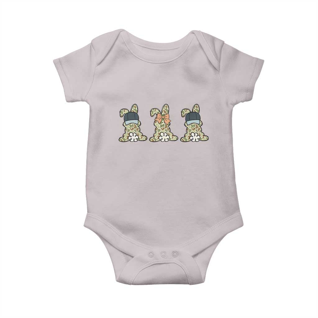 Camo Easter Bunny Baby Onesie Funny Hunter Easter Gift