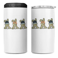 Camo Easter Bunny 4 in 1 Can Cooler Tumbler Funny Hunter Easter Gift