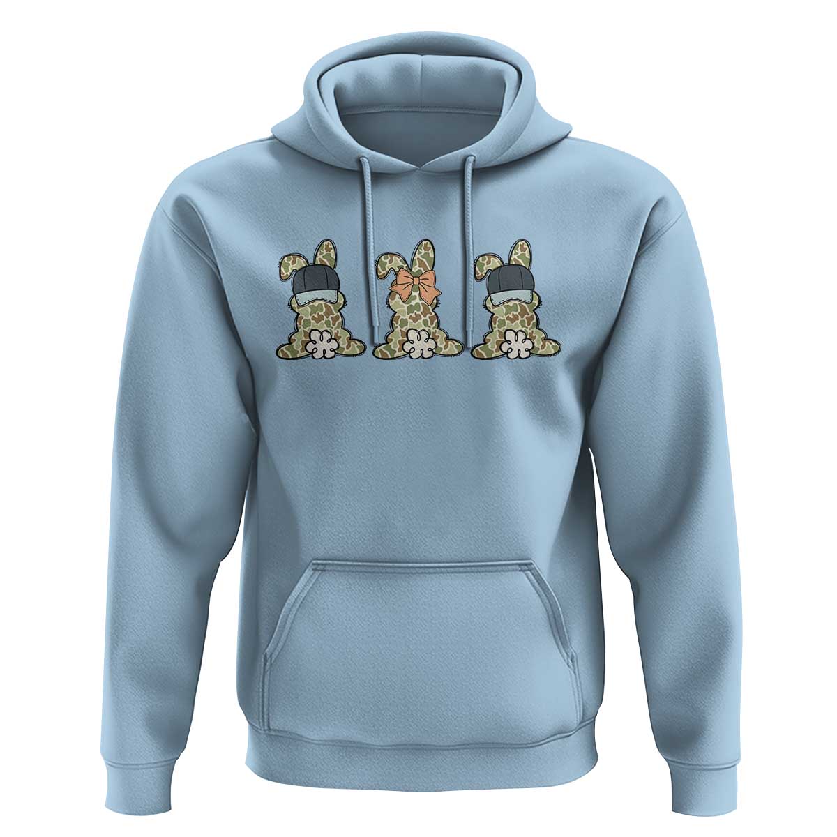 Camo Easter Bunny Hoodie Funny Hunter Easter Gift