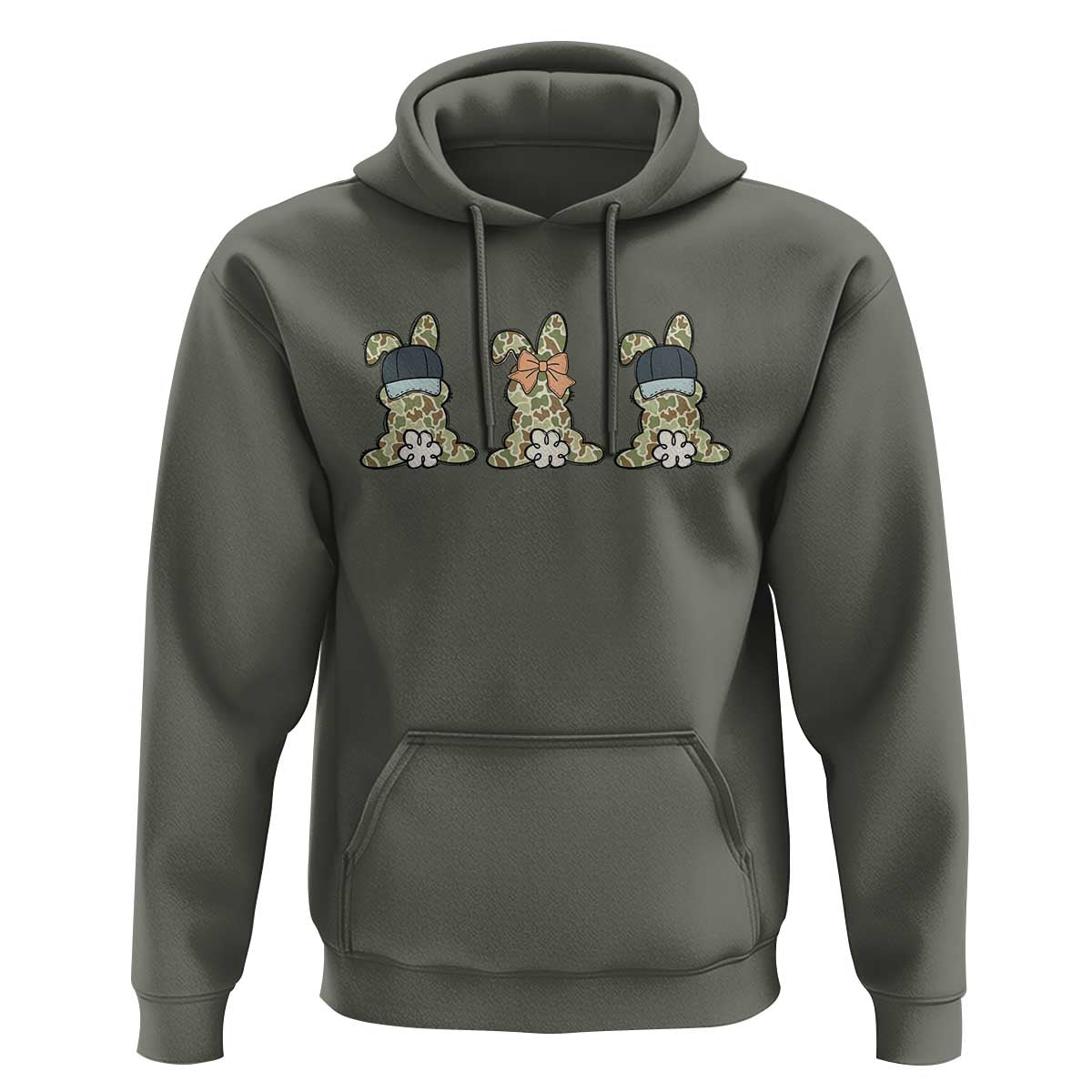 Camo Easter Bunny Hoodie Funny Hunter Easter Gift