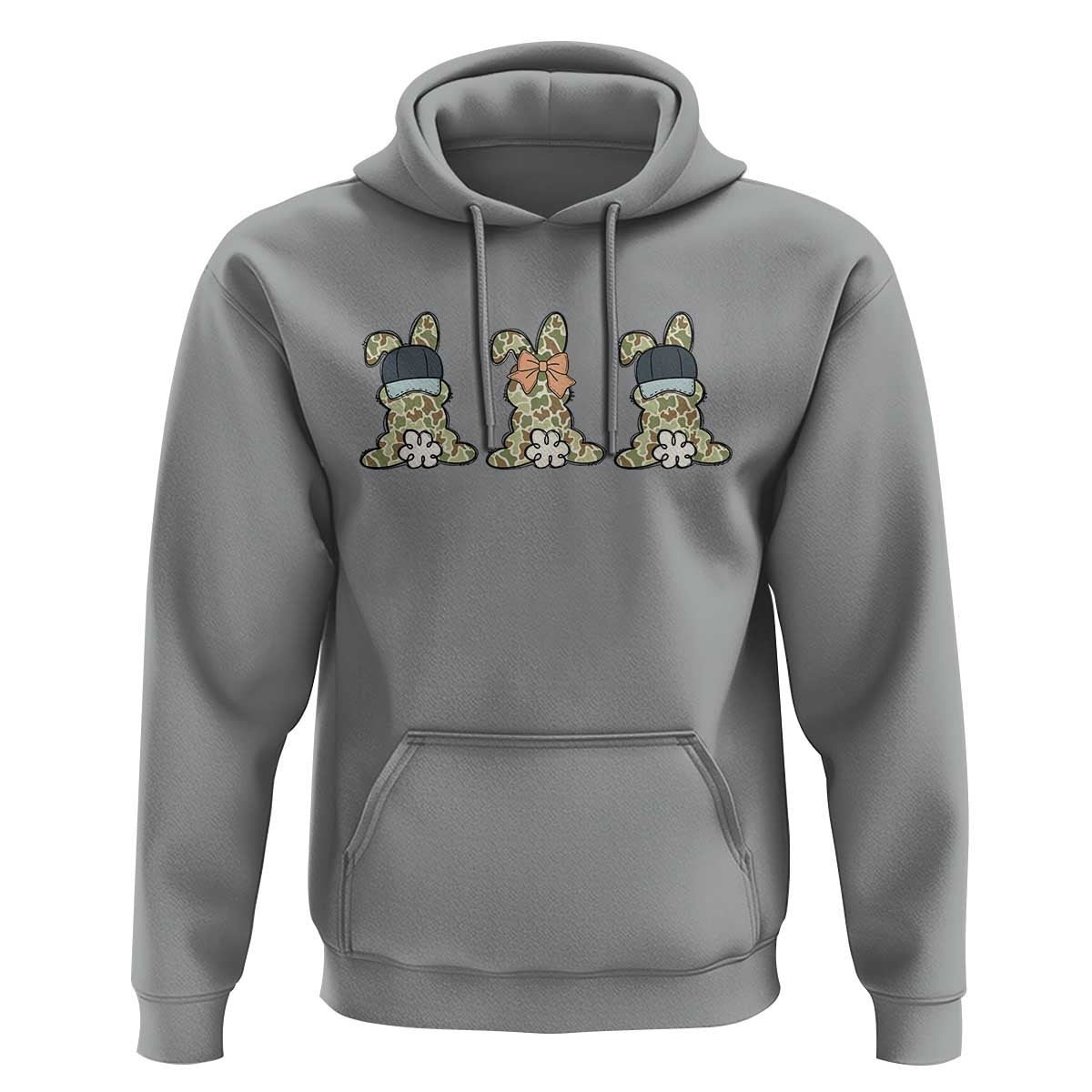 Camo Easter Bunny Hoodie Funny Hunter Easter Gift