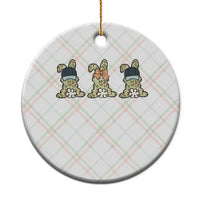 Camo Easter Bunny Ceramic Ornament Funny Hunter Easter Gift