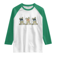 Camo Easter Bunny Raglan Shirt Funny Hunter Easter Gift