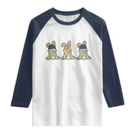 Camo Easter Bunny Raglan Shirt Funny Hunter Easter Gift