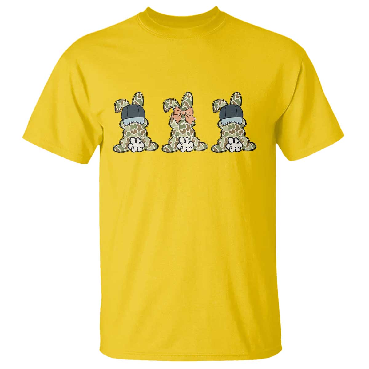 Camo Easter Bunny T Shirt Funny Hunter Easter Gift