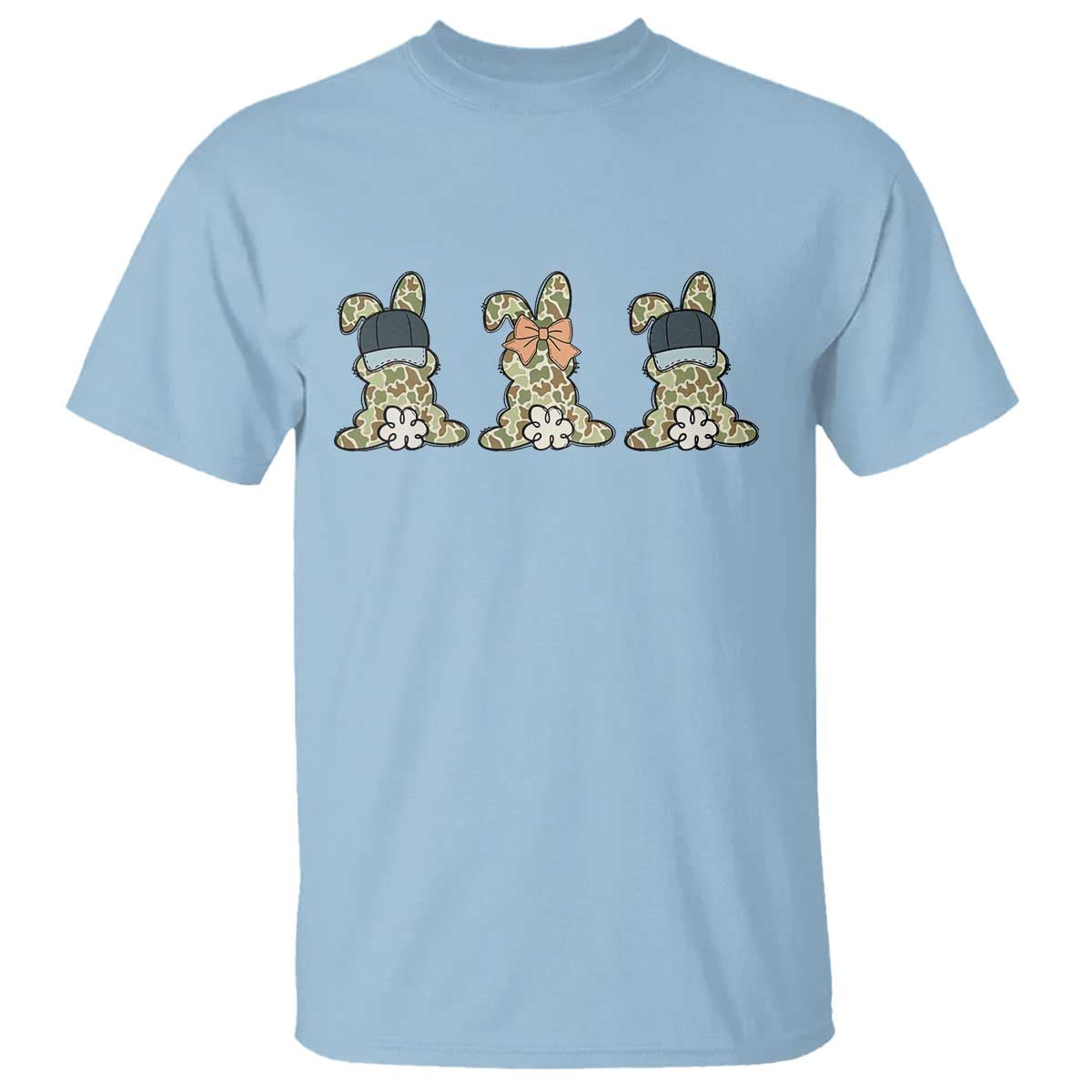 Camo Easter Bunny T Shirt Funny Hunter Easter Gift
